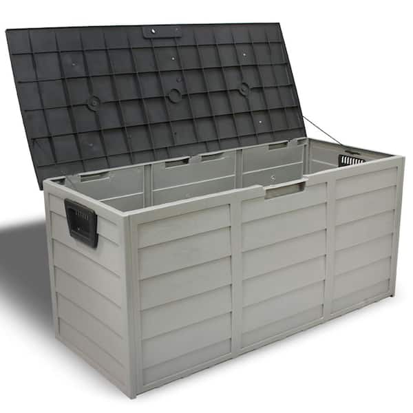 Barton 44 in. x 19.4 in. Patio Deck Storage Box in Grey