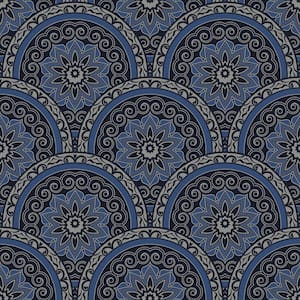 Blue Divine Plates Wallpaper