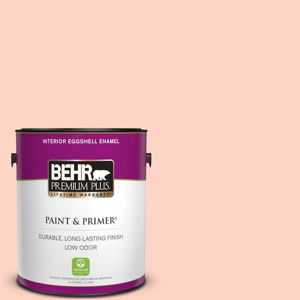 BEHR PREMIUM PLUS 1 gal. #210A-2 Coral Dune Eggshell Enamel Low Odor Interior Paint & Primer