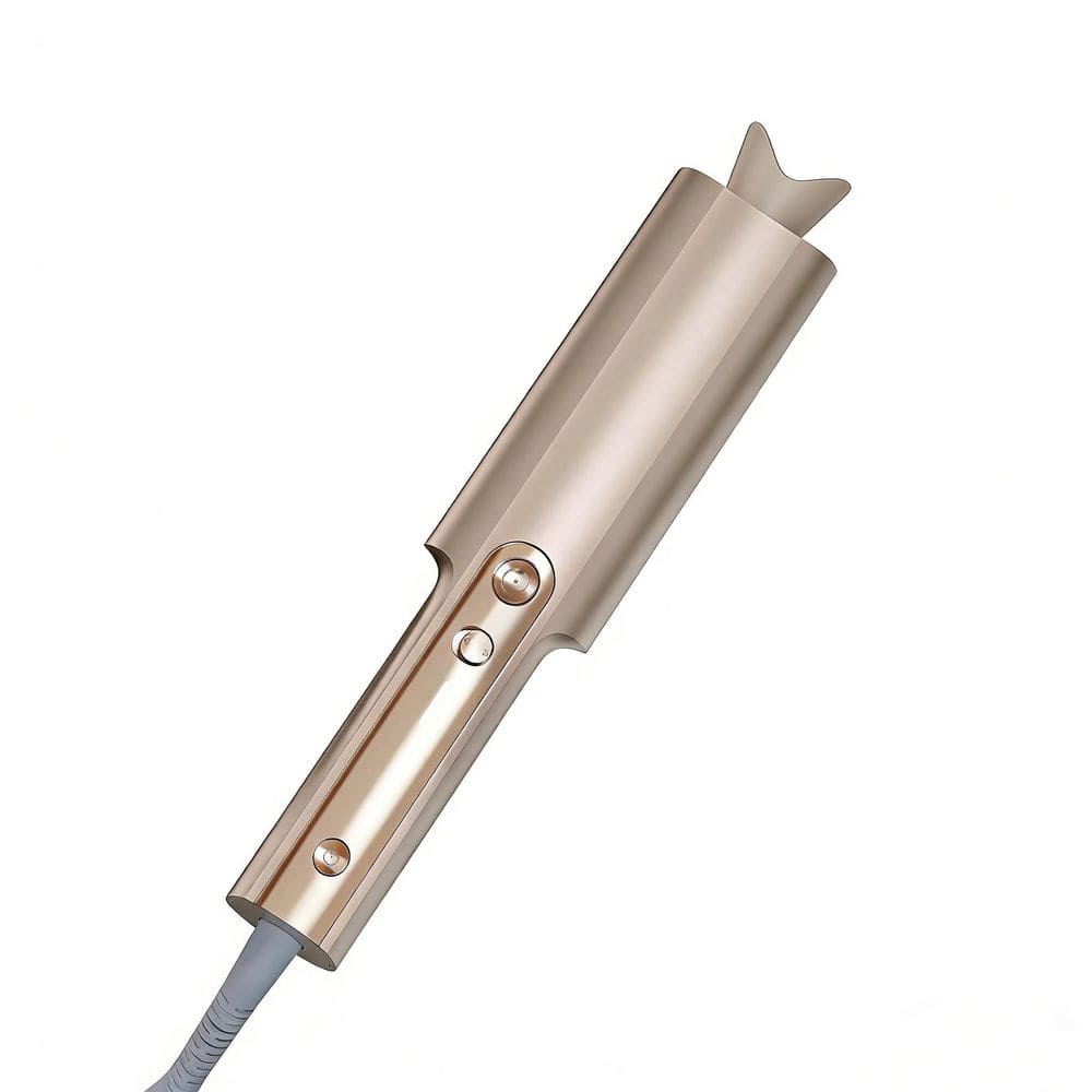 1-Piece Bathroom Accessory Set in Gold, Automatic Rotating Curling Iron, Upgraded Long Barrel Curling Wand for Long Hair price history on PriceWatchPro