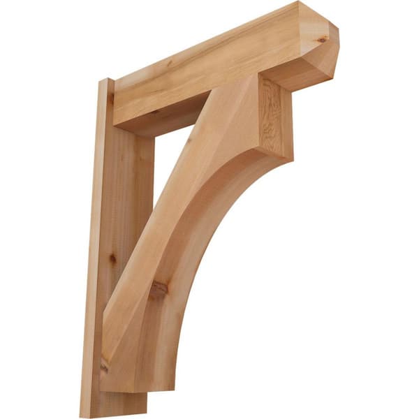 Ekena Millwork 8 in. x 36 in. x 28 in. Westlake Craftsman Smooth Western Red Cedar Outlooker