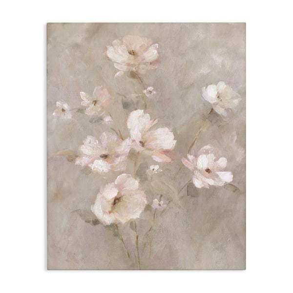 Delicate Blush Floral Arrangement  Canvas Wall Art, design by Carol Robinson