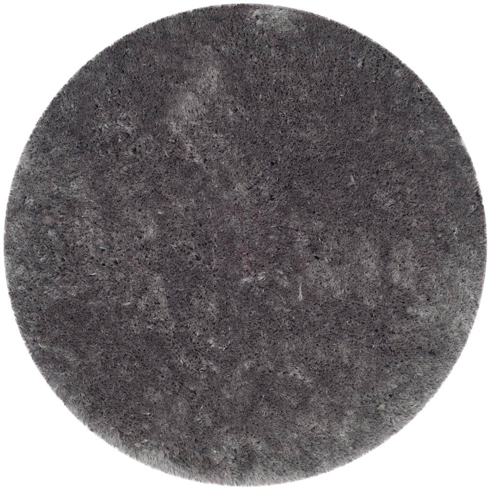Arctic Shag Gray 5 ft. x 5 ft. Round Solid Area Rug price history on PriceWatchPro