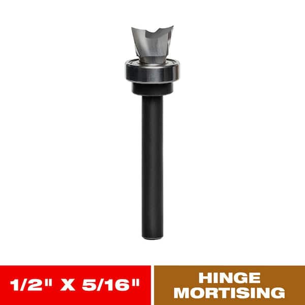 1/2 in. x 5/16 in. Carbide Hinge Mortising Router Bit