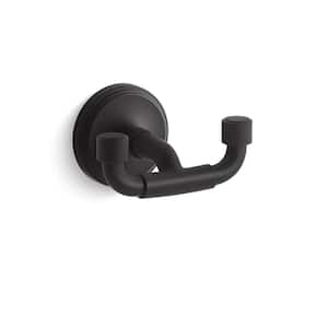Paces Wall Mounted J-Hook Robe Hook in Matte Black