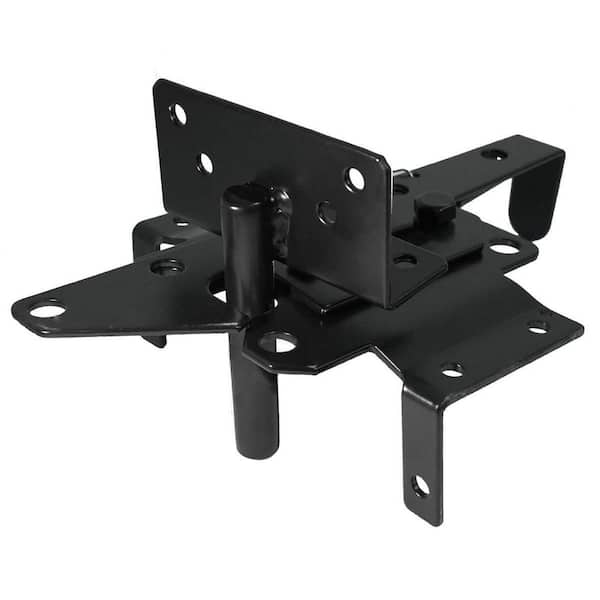 Buy Self Locking Heavy Duty Gate Latch Automatic Gravity Lever For Wooden Fence With Longer Fasteners Door Latches With Pull String Steel Black - View #3