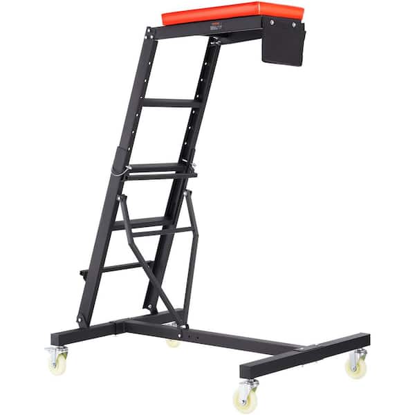 VEVOR Automotive Topside Creeper Adjustable Height 49.6 in. to 75.6 in., 400 lbs. Capacity High Creeper 4 Caster Foldable