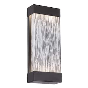 Medium 1-Light Black LED Outdoor Wall Sconce