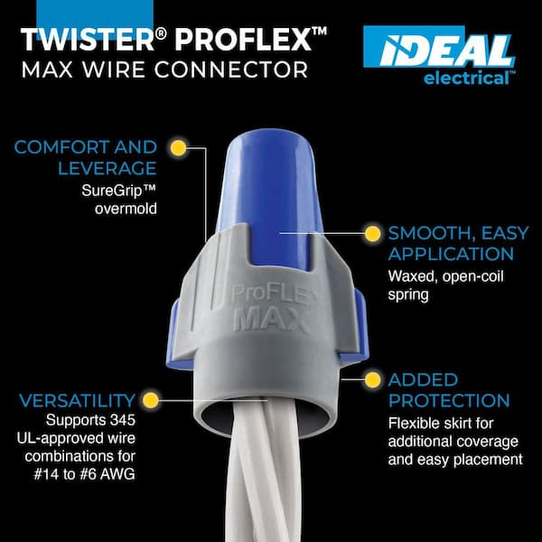 Twister ProFLEX Max 348 Blue/Gray, 5/Bag