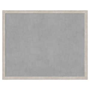 Marred Silver 43 in. x 35 in Framed Magnetic Board