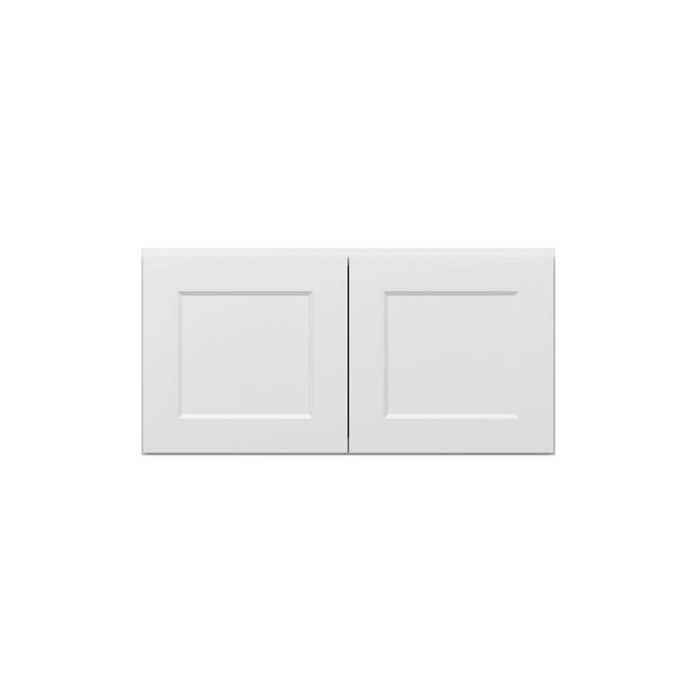 Norfolk Shaker 36 in. W x 18 in. H x 24 in. D in Painted White Plywood Assembled Wall Cabinet price history on PriceWatchPro