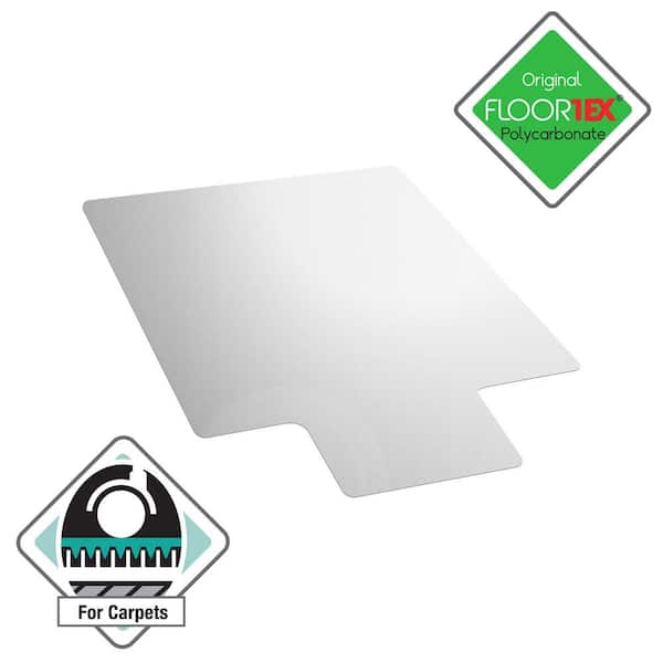 Ultimat Clear 48 in. x 53 in. Polycarbonate Lipped Indoor Chair Mat for Carpets Over 1/2 in.