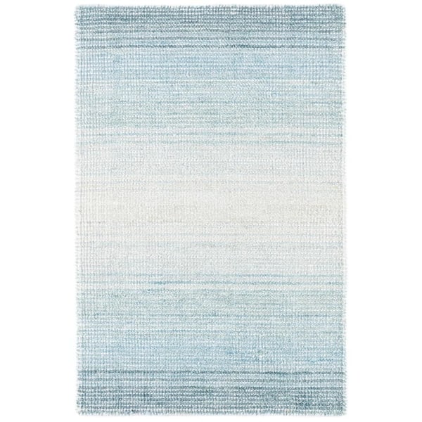 Pandora Hand Loom Knotted Sky 8 ft. x 10 ft. Indoor Area Rug