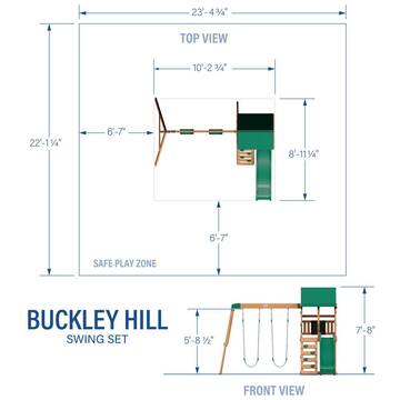 Buckley Hill All Cedar Swing Playset