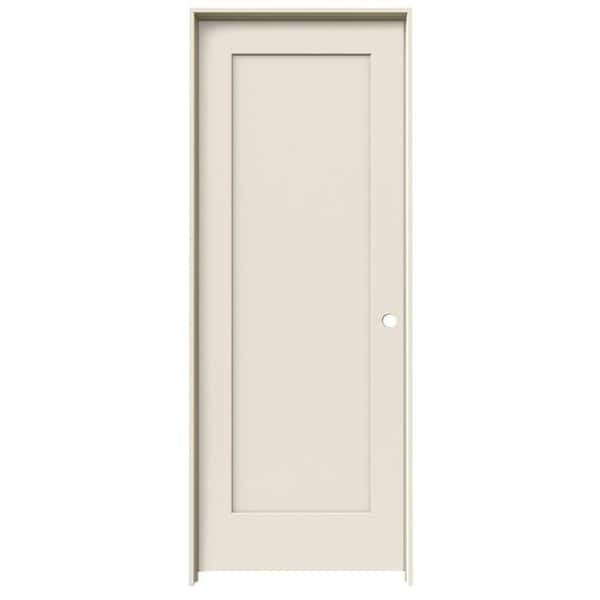 JELD-WEN 24 in. x 78 in. Madison Primed Left-Hand Smooth Molded Composite Single Prehung Interior Door