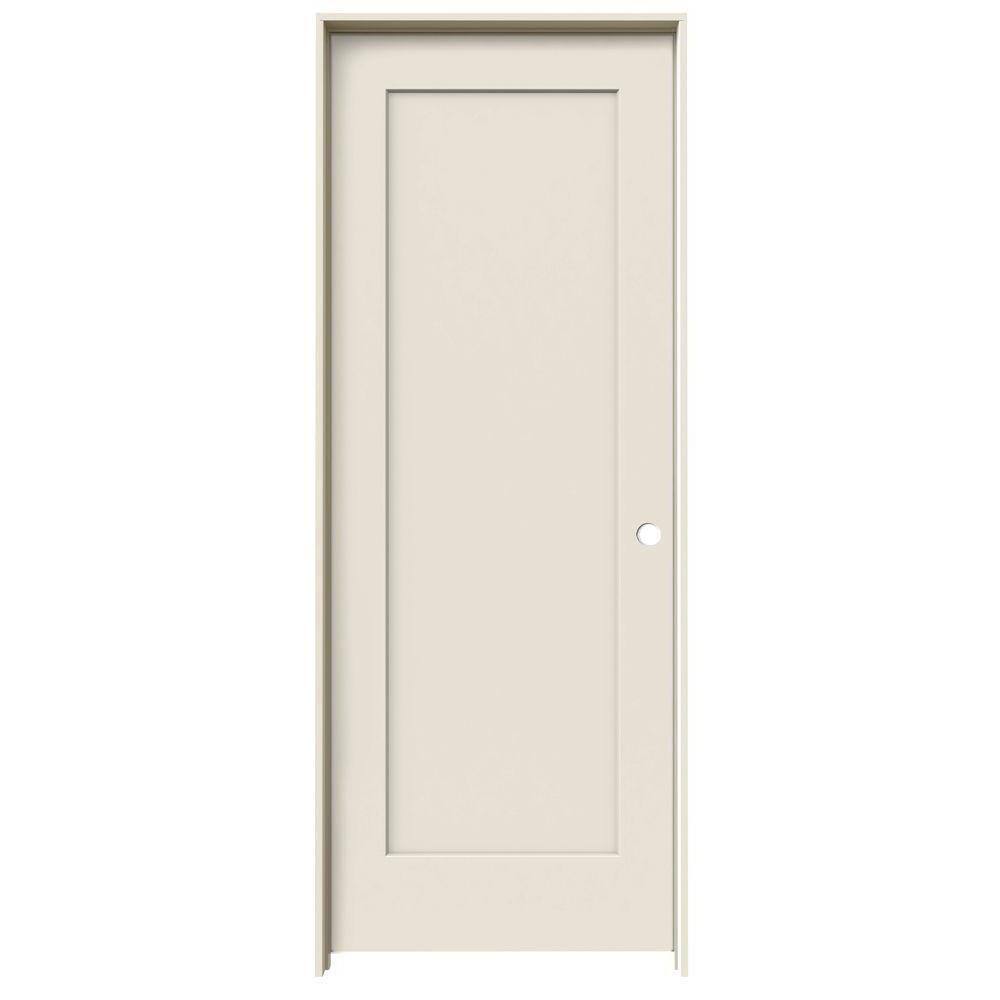 JELDWEN 28 in. x 78 in. Madison Primed LeftHand Smooth Molded