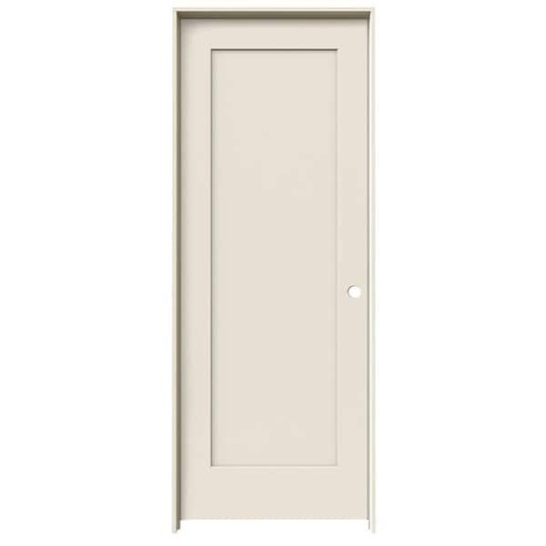 JELD-WEN 24 in. x 80 in. Madison Primed Left-Hand Smooth Molded Composite Single Prehung Interior Door