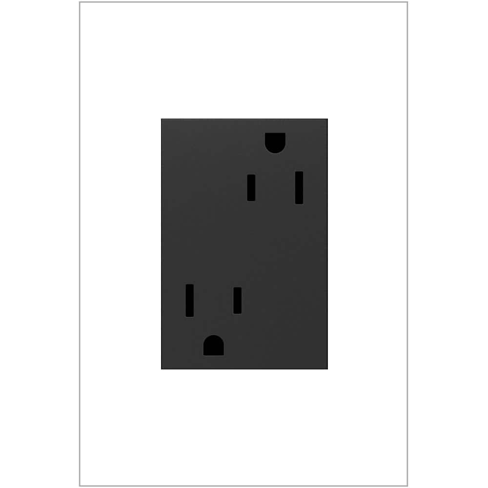 adorne 15 Amp 125-Volt Tamper Resistant Plus-Size Duplex Outlet, Graphite price history on PriceWatchPro