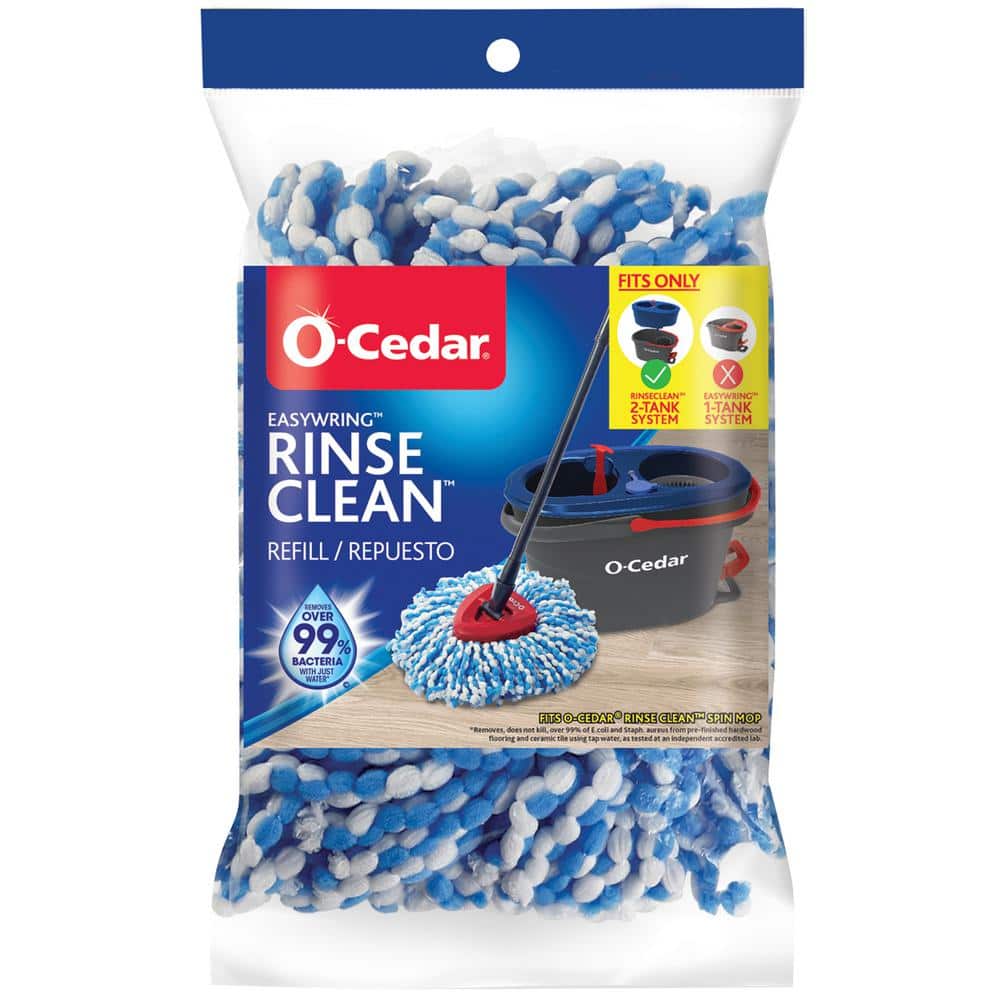 O-Cedar Rinse Clean Spin Mop, Easywring, Refill