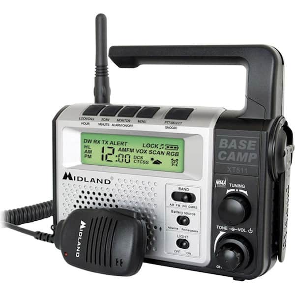 Midland 22 Channel Emergency Crank Radio with 2-Way Radio (1-Pack