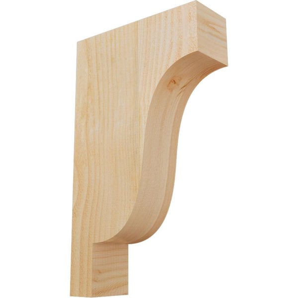 Ekena Millwork 4 in. x 12 in. x 20 in. Douglas Fir Newport Rough Sawn Corbel