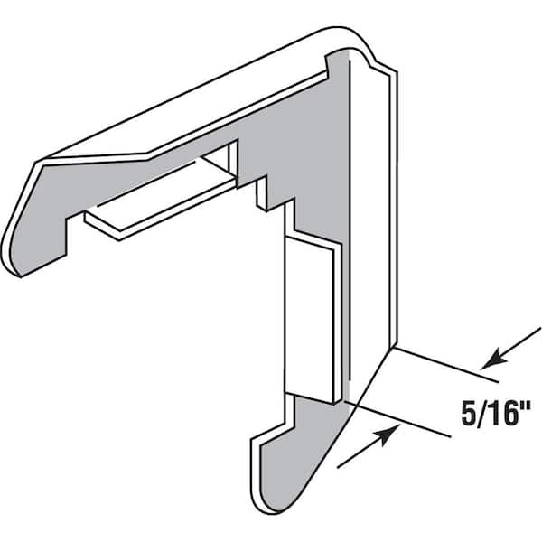 5/16 in. Mill Stamped Aluminum Screen Corner (4-Pack)