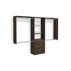 Ultimate 60 in. W - 96 in. W Espresso Wood Closet System
