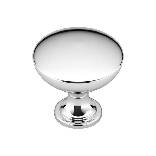 Richelieu Hardware Copperfield Collection 1-3/16 in. (30 mm) Classic Chrome Round Cabinet Knob