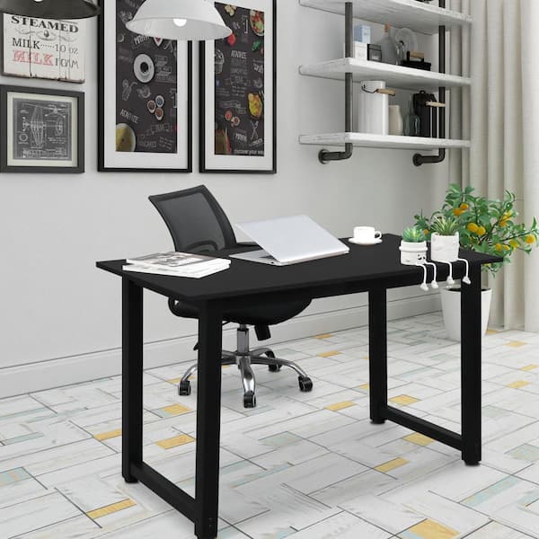 Brookside Delle Industrial 40-in Gray Classic Computer Desk in the