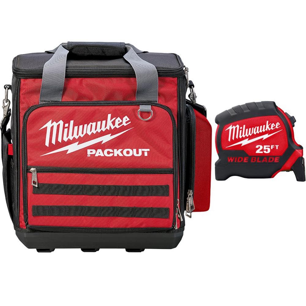 Milwaukee 11 in. PACKOUT Tech Tool Bag with 25 ft. W Blade Tape Measure 48-22-8300-48-22-0225 Sansujyuku sansujyuku.com