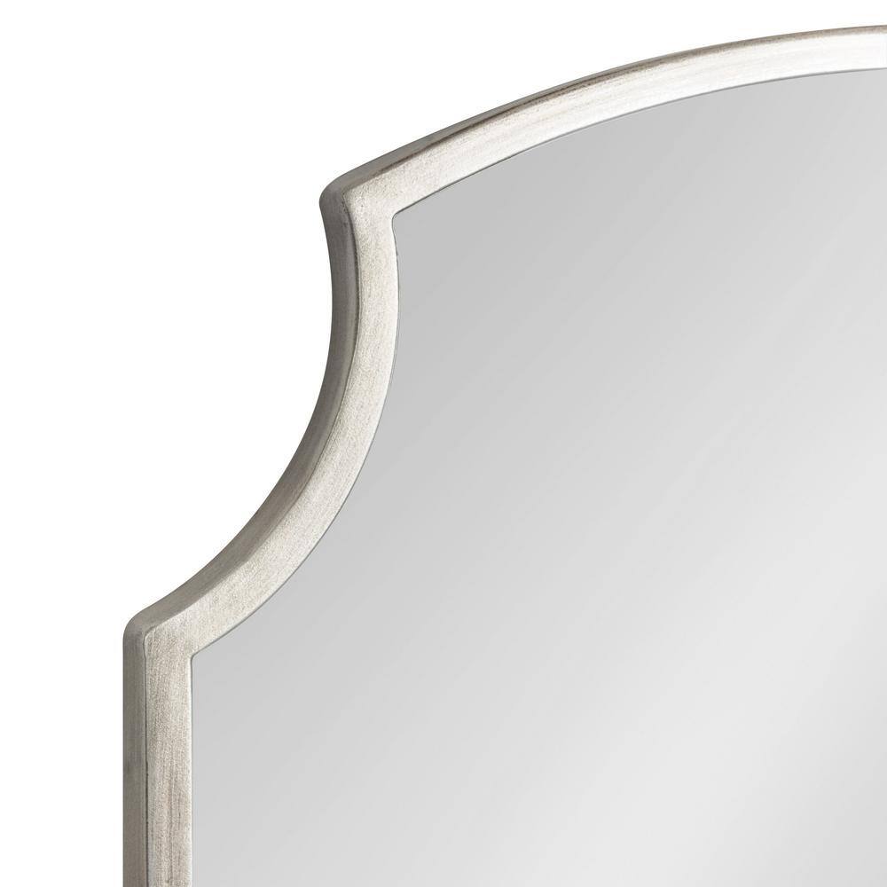 Carlow Antique Silver Scalloped Vanity Wall Mirror