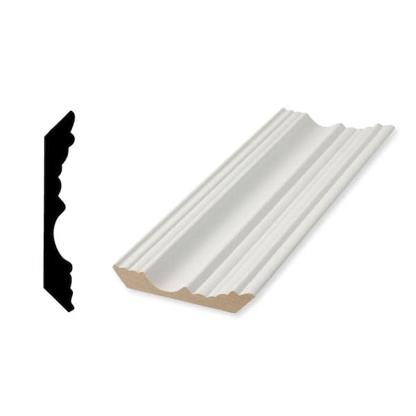 Woodgrain Millwork WM 3108 19/32 in. x 4-1/8 in. Primed MDF Crown Moulding