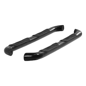 3-Inch Round Black Steel Nerf Bars, No-Drill, Select Toyota Tacoma