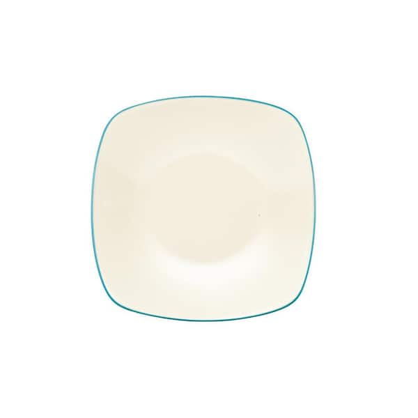 Noritake Colorwave Turquoise Stoneware Square Dinner Plate 10-3/4 in.