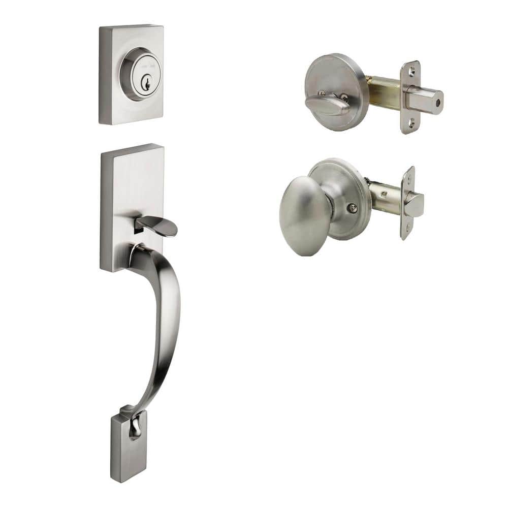 Fashion Satin Stainless Door Handleset and Egg Knob Trim price history on PriceWatchPro