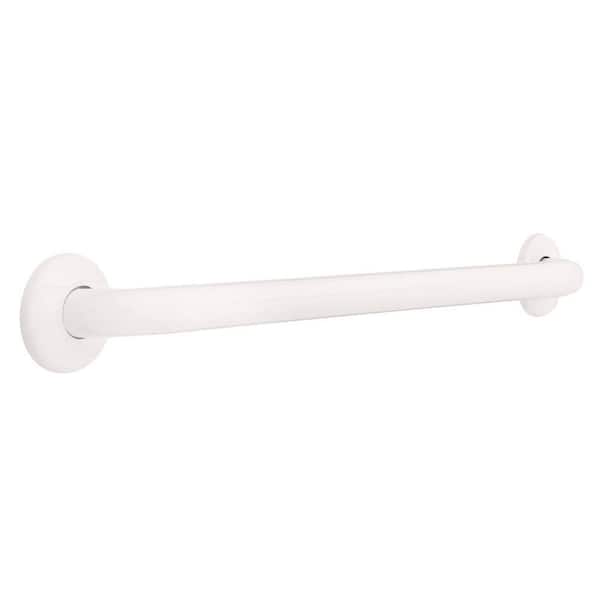 Franklin Brass 24 in. x 1-1/4 in. Concealed Screw ADA-Compliant Grab Bar in White