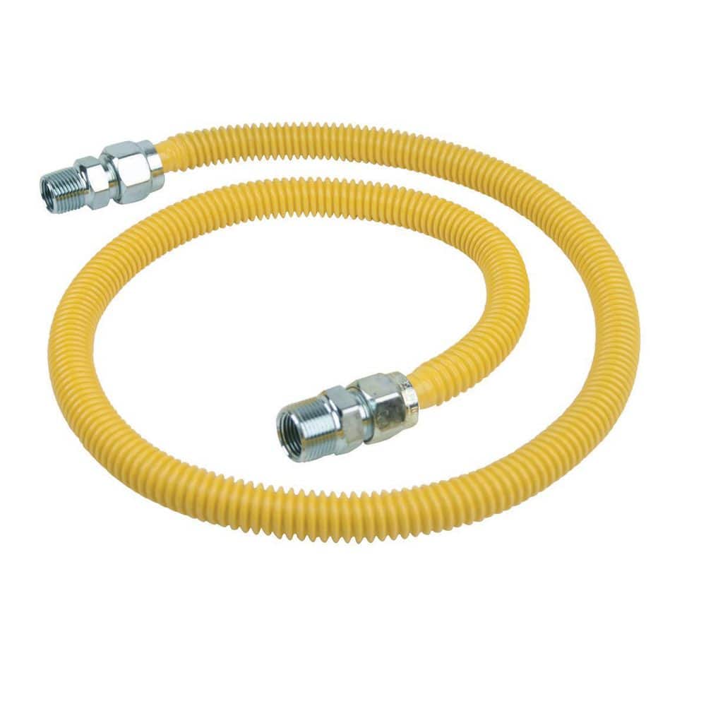 ProCoat Stainless Steel Gas Connector 3/4 in. MIP (1/2 in. FIP Tap) x 1/2 in. MIP, 48 in. Length (106,000 BTU) price history on PriceWatchPro