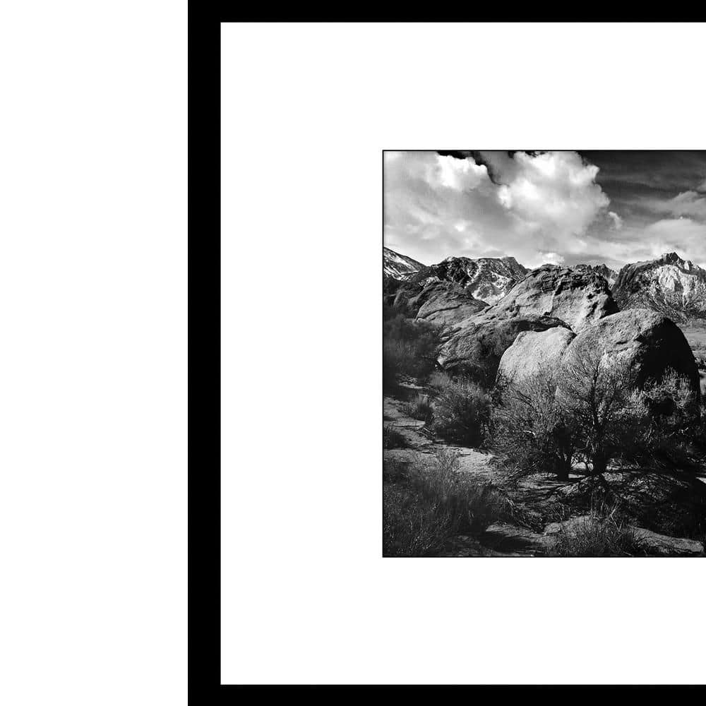 Alabama Hills Black and White Framed Photograph for Kids