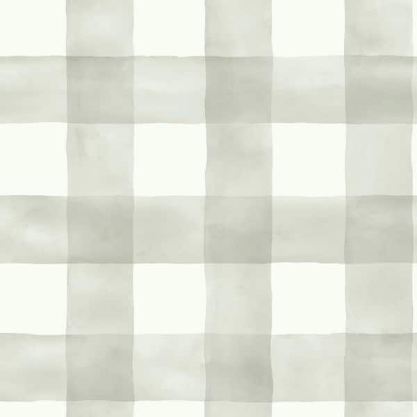 York Wallcoverings 34.17 sq. ft. Magnolia Home Watercolor Check Premium Peel and Stick Wallpaper