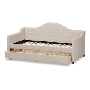 Perry Light Beige Daybed with Trundle