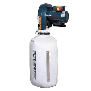 12 Amp 1 HP 560 CFM Wall Mounted Dust Collector, 1-Micron, 120-Volt/240-Volt