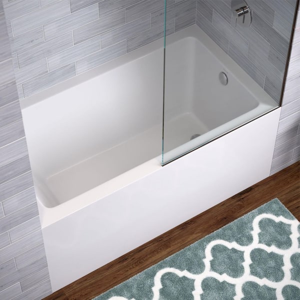Voltaire 54" x 30" Right-Hand Drain Alcove Bathtub with Apron