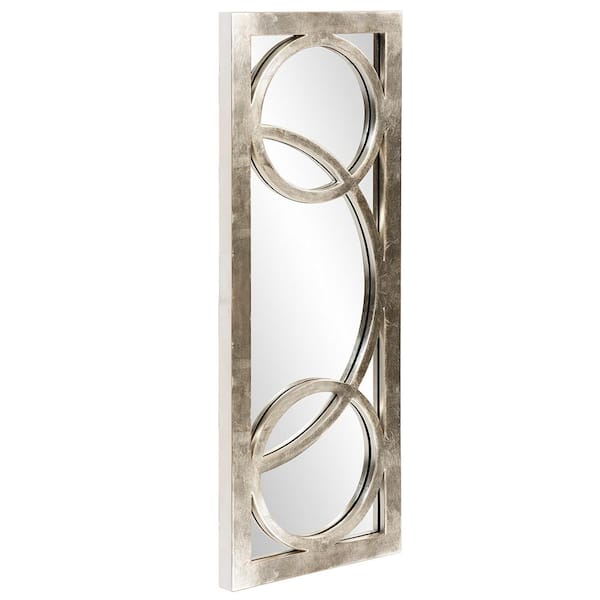 Marley Forrest - Medium Rectangle Silver Contemporary Mirror (38 in. H x 15 in. W)