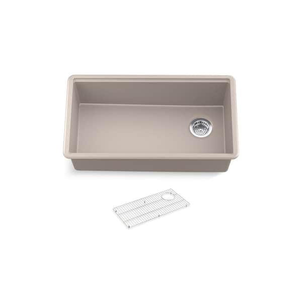 Billings 32.5 in. Undermount Single-Bowl Kitchen Sink in Matte Graphite