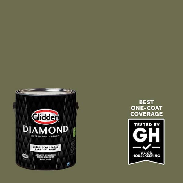 Glidden Diamond 1 gal. PPG1123-7 Rustling Leaves Ultra-Flat Interior Paint with Primer