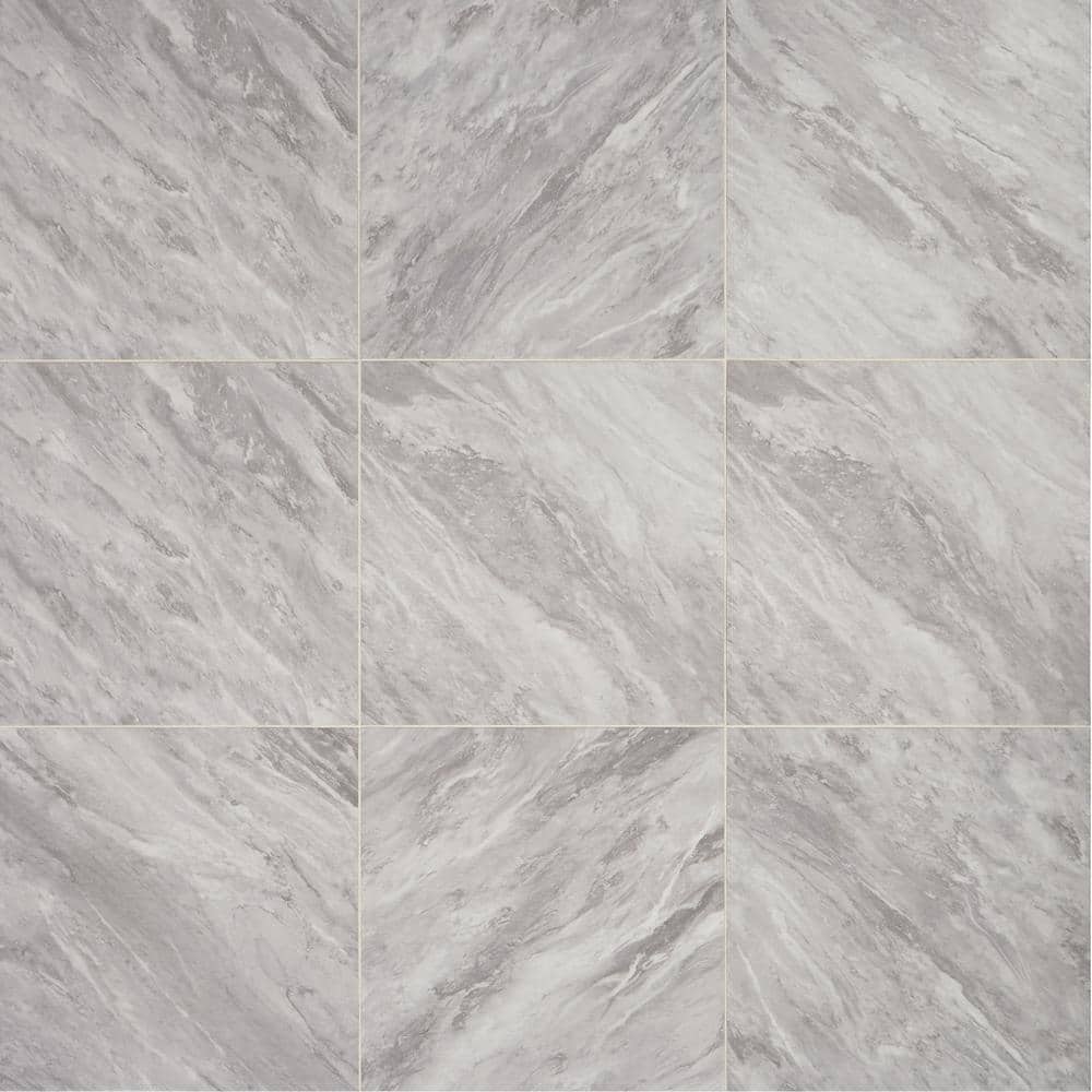 Newgate 20 in. x 20 in. Gray Marble Glazed Porcelain Floor and Wall Tile (1