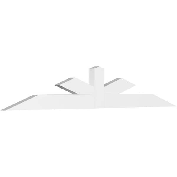 Ekena Millwork Saratoga 72 in. W x 12 in. H x 2 in. D Signature Polyurethane Bracket