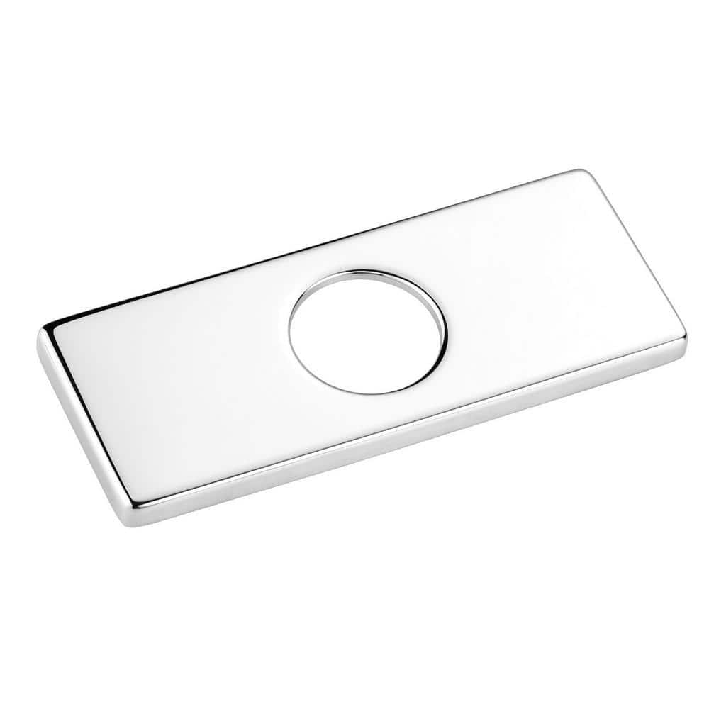 ALEASHA 6.1 in. Stainless Steel Escutcheon Plate in Chrome AL-6G09C ...