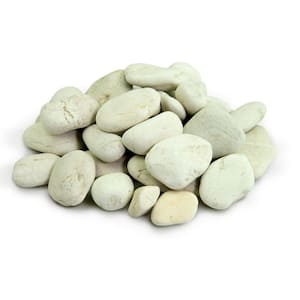 0.125 cu. ft. 1/2 in. to 1 in. 10 lbs. White Polynesian Landscape Rock for Gardens, Potted Plants and Terrariums