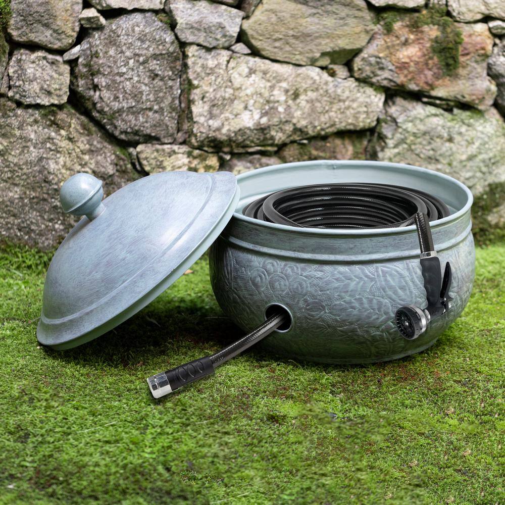 Key West Blue Verde Steel Hose Pot with Lid